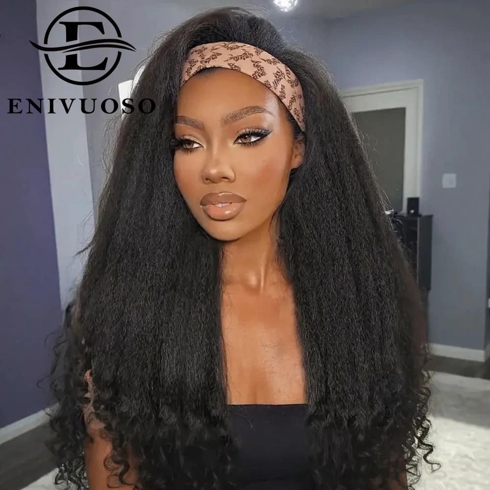 Afro Kinky Straight Headband Wig