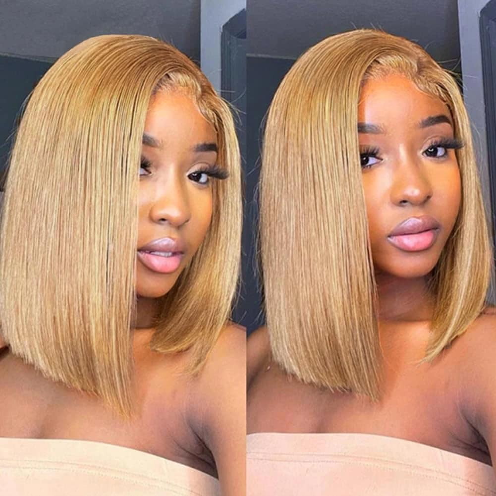 Blonde Short Bob Human Hair Wig