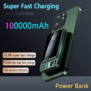 100000mAh Magnetic Wireless Power Bank in Cameroon