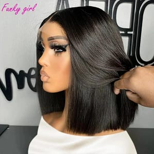 Brazilian Remy Bone Straight Bob Wig