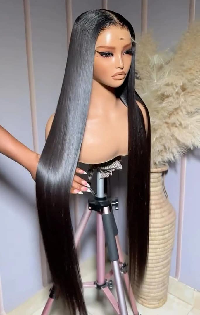 Soft Straight Black Synthetic Wig