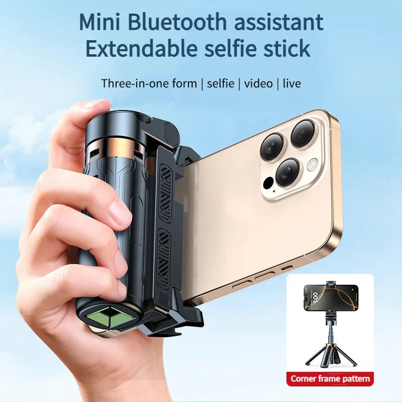 Mini Phone Holder Handle Tripod